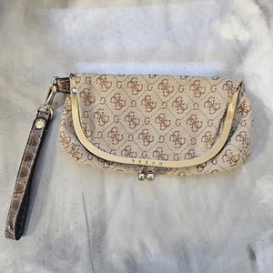 Guess clutch wristlet